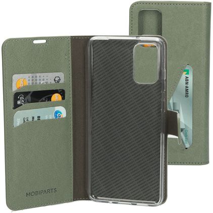 Mobiparts Classic Wallet Housse Samsung Galaxy S20 Plus Etui Porte-Monnaie - Stone Green