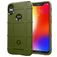 Mobigear Rugged Shield Coque Motorola One Power Coque arrière en TPU Souple Anti-Chocs - Vert