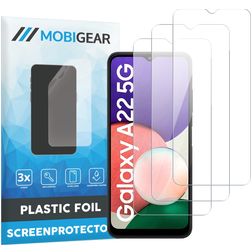 Mobigear Samsung Galaxy A22 5G Protection d'écran Film - Compatible coque (Lot de 3)