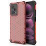 Mobigear Honeycomb Coque POCO X5 Pro Coque arrière Rigide Anti-Chocs - Rouge