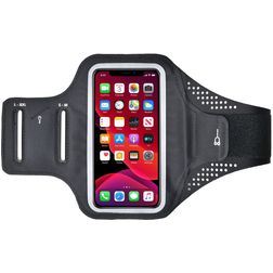 Mobigear Easy Fit Brassard Téléphone OPPO A53s Brassard Coque de Sport en Neoprène - Noir