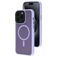 Mobiparts Hardcover iPhone 15 Pro Max MagSafe Plastique rigide Coque arrière - Satin Lila
