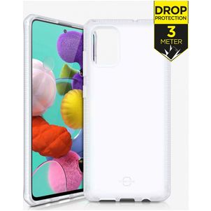 ITSkins SpectrumFrost Coque Transparente Samsung Galaxy A51 Coque arrière Rigide Anti-Chocs - Transparent