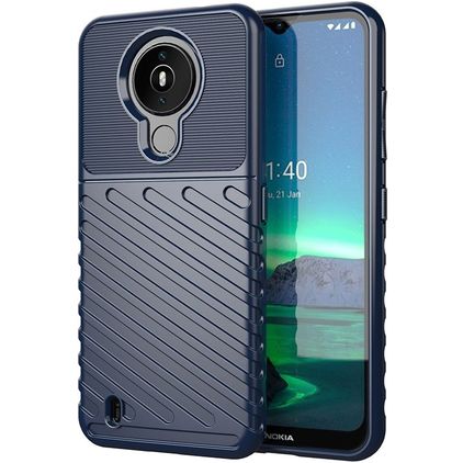Mobigear Groove Coque Nokia 1.4 Coque arrière en TPU Souple - Bleu