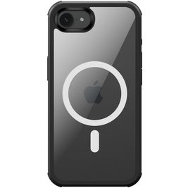 Valenta Full Cover Coque iPhone 16e MagSafe Coque arrière en Verre trempé Anti-Chocs - Noir