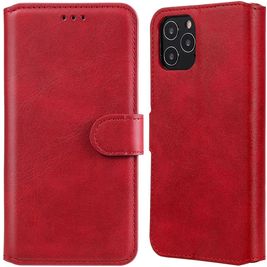 Mobigear Wallet Housse iPhone 12 Etui Porte-Monnaie - Rouge