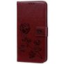 Mobigear Roses Housse Samsung Galaxy A10 Etui Porte-Monnaie - Marron