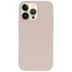 Mobiparts Coque iPhone 14 Pro Max Coque arrière en Silicone - Soft Salmon