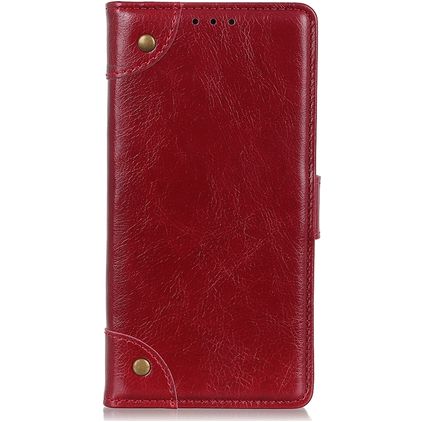 Mobigear Ranch Housse Samsung Galaxy A21 Etui Porte-Monnaie - Bordeaux