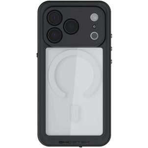 Ghostek Nautical Slim Coque Transparente iPhone 17 Pro Max MagSafe Coque arrière Imperméable Rigide Anti-Chocs - Transparent