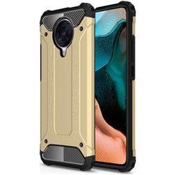 Mobigear Outdoor POCO F2 Pro Plastique rigide Coque arrière Antichoc - Or