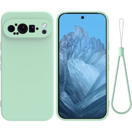 Mobigear Colors Coque Google Pixel 9 Pro XL Coque arrière en TPU Souple - Vert