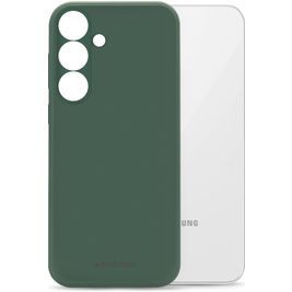 Mobilize Rubber Gelly Coque Samsung Galaxy S24 Plus Coque arrière en TPU Souple - Matt Green