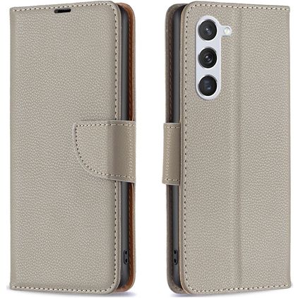 Mobigear Excellent Housse Samsung Galaxy S23 Etui Porte-Monnaie - Gris