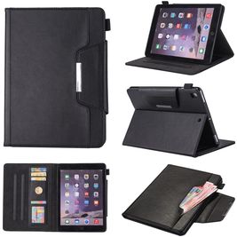Mobigear Luxury Coque iPad 8 (2020) Etui + Porte-crayon - Noir