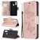Mobigear Butterfly Housse Samsung Galaxy A20s Etui Porte-Monnaie - Rose doré