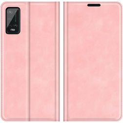 Mobigear Retro Slim Wiko Power U20 Étui Portefeuille - Rose