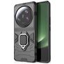 Mobigear Armor Ring Coque Xiaomi 13 Ultra Coque arrière Rigide Anti-Chocs avec Anneau-Support - Noir