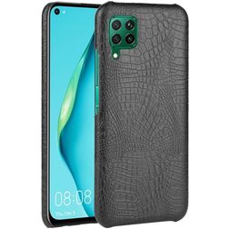 Mobigear Croco Coque Huawei P40 Lite Coque arrière Rigide - Noir