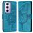 Mobigear Butterfly Housse OPPO Reno 12 Pro Etui Porte-Monnaie - Bleu