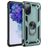 Mobigear Armor Ring Samsung Galaxy S20 FE Plastique rigide Coque arrière Antichoc avec bague de maintien - Vert
