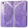 Mobigear Butterfly Housse iPhone 16e Etui Porte-Monnaie - Violet