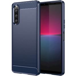Mobigear Brushed Slim Coque Sony Xperia 10 V Coque arrière en TPU Souple - Bleu