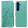 Mobigear Flowers Housse Samsung Galaxy S26 Etui Porte-Monnaie - Vert