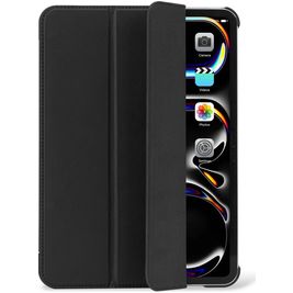 Decoded Textured Slim Coque iPad Pro 11 Pouces (2024) Etui en Silicone Souple - Charcoal