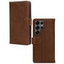 Mobilize Wallet Housse Samsung Galaxy S26 Ultra Etui en Cuir Véritable Porte-Monnaie - Marron