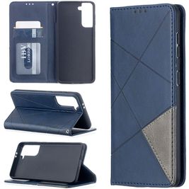 Mobigear Rhombus Slim Housse Samsung Galaxy S21 Etui - Bleu