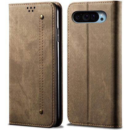 Mobigear Ranch Housse Google Pixel 9 Pro Etui Porte-Monnaie - Khaki