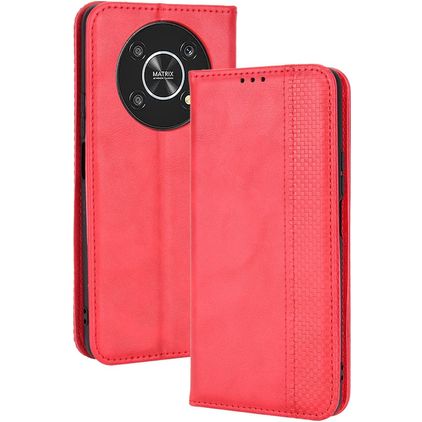 Mobigear Sensation HONOR Magic 4 Lite Étui Portefeuille - Rouge