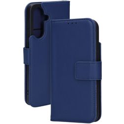 Mobiparts Housse Samsung Galaxy A56 Etui en Cuir Véritable Porte-Monnaie - Bleu