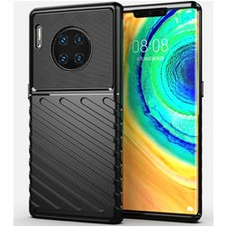 Mobigear Groove Coque Huawei Mate 30 Pro Coque arrière en TPU Souple - Noir