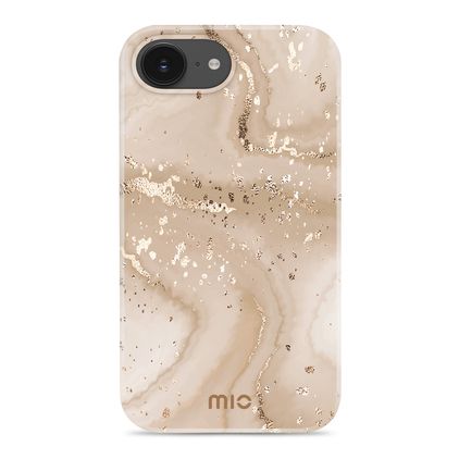 MIO Coque iPhone 17e MagSafe Coque arrière Rigide - Gold Marble