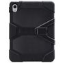 Xccess Survivor Essential Coque iPad Pro 11 Pouces (2022) Coque arrière en Plastique rigide,Silicone + Support Amovible - Noir