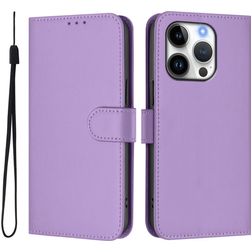 Mobigear Urban Wallet Housse iPhone 16 Pro Etui Porte-Monnaie - Violet