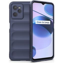 Mobigear Bumpy Coque Realme C35 Coque arrière en TPU Souple - Dark Blue