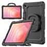 Mobilize Rotating Defender Samsung Galaxy Tab S11 Plastique rigide / Silicone Coque arrière + Bandoulière + Support - Noir