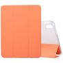Mobigear Tri-Fold Gel Coque iPad 11 (2025) Etui en TPU,Similicuir + Porte-crayon - Orange