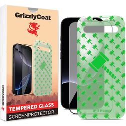 GrizzlyCoat Easy Align iPhone 17 Pro Max Verre trempé Protection d'écran - Compatible Coque + Cadre d'installation