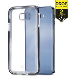 Mobilize Shatterproof Coque Samsung Galaxy J4 Plus Coque arrière Rigide Anti-Chocs - Transparent / Noir