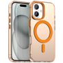 Mobigear Shockproof Coque iPhone 18 MagSafe Coque arrière Rigide - Orange
