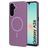 Mobiparts Slim Line Coque Samsung Galaxy A26 MagSafe Coque arrière Rigide - Imperial Purple