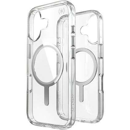 Speck Presidio Perfect Clear Coque Transparente iPhone 17 MagSafe Coque arrière Rigide Anti-Chocs - Transparent