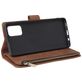Mobigear Zipper Housse Samsung Galaxy A71 Etui Porte-Monnaie - Marron