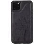 Mobigear Tree Wallet Coque iPhone 11 Pro Max Coque arrière Anti-Chocs avec Porte-Cartes et Support Amovible - Noir