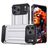 Mobigear Outdoor Coque iPhone 17 Pro Coque arrière Rigide Anti-Chocs - Argent