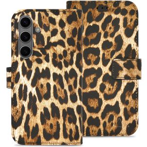 My Style Flex Wallet Housse Samsung Galaxy S25 Etui Porte-Monnaie - Wild Leopard